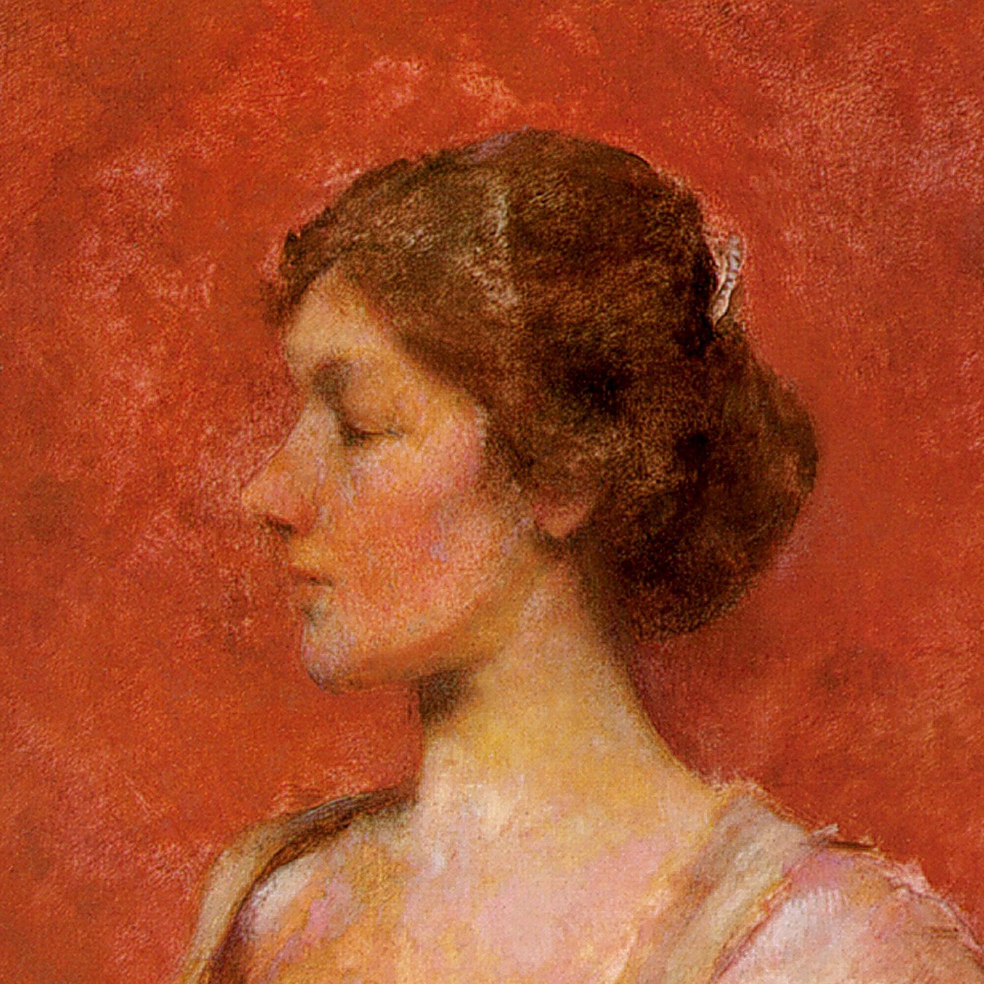 15.5" The Palm Leaf Fan 1906 Canvas Replica Painting